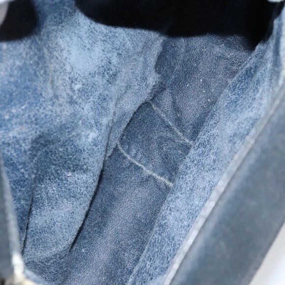 GUCCI GG Supreme Sherry Line Shoulder Bag PVC Navy Gold 116 02 076 Auth 146977 - Picture 11 of 16